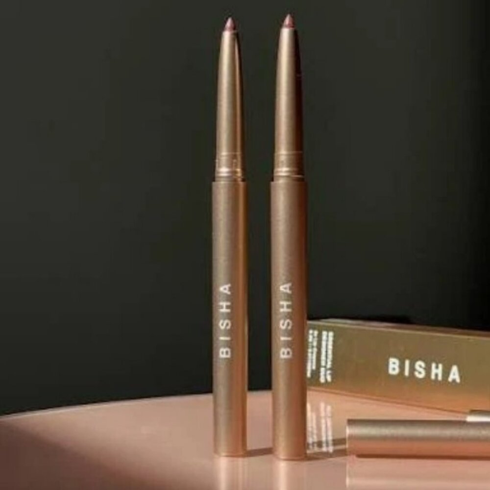 BISHA Essential Lip Designer Duo SAN TROPEZ ST. BARTHS Crayon Pencil Liner New